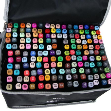 MARKERS for sketching bilateral Mazari Fantasia, 168 colors-2