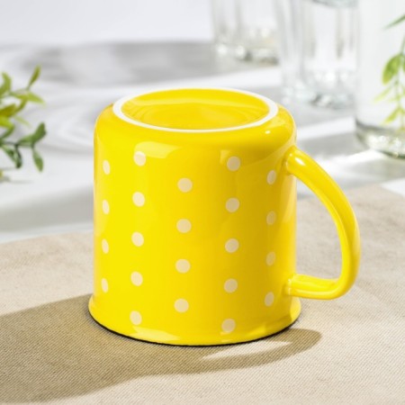 Ceramic mug "Golshek", 300 ml, yellow color-2