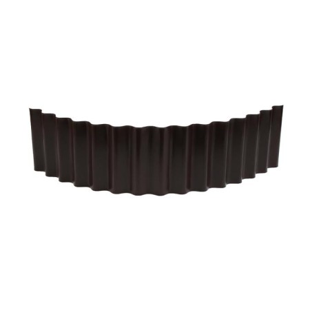 Fencing for the flowerbed, 110 × 24 cm, brown, "wave", Greengo