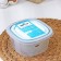 A set of food containers Ricco, 3 pcs: 230 ml, 500 ml, 900 ml, square, assorted color