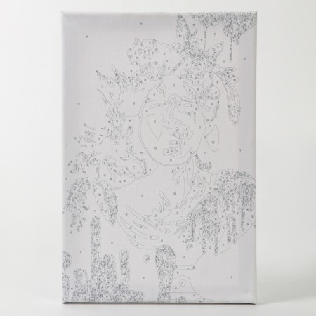 Picture on numbers with a subframe and a rubbing "Art", 20 x 30 cm-7