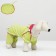 Combiason for dogs, demi -season with a bag, size M (DS 29, OG 37, Osh 27 cm), light green