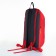 Sports' backpack on lightning, Textura, external pocket, red color