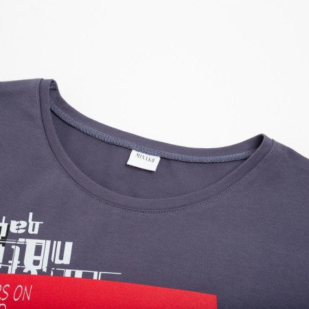 T-shirt male minku dark gray color, rr 52-6