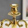Summary Metal for 3 candles "Medalon" Gold 26x26x9.2 cm