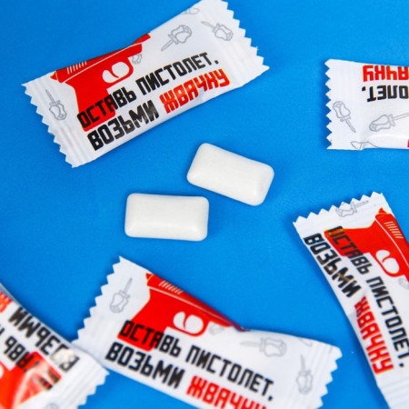 Chewing gum "without respect" 1.36 g, taste: mint (in a box of 50 pcs.)-2