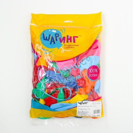 Latex ball 12 ", pastel, set 100 pcs., Mix-2