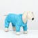 Overalls for animals, without lining, size XS, blue