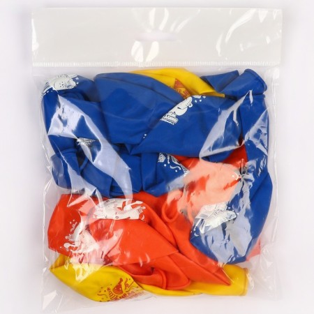 Airy ball "Happy Birthday!", 12 inch, latex, 25 pieces, blue tractor-3