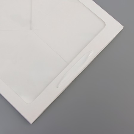 Crafts with a square bottom and window 40 x 40 x 40 cm white-1