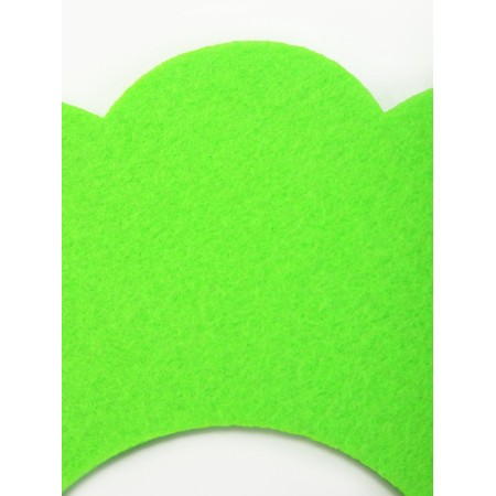 Veterinary collar made of felt "chamomile", size s, green-5