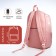 Youth backpack from textiles, 4 pockets, pink/multi -colored color