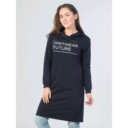 Dress-top, size 46, dark blue color-1