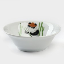 Panda salad bowl, 360 ml, white, porcelain