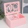 Musical mechanical musical "Love" pink 12.5x17.5x8 cm