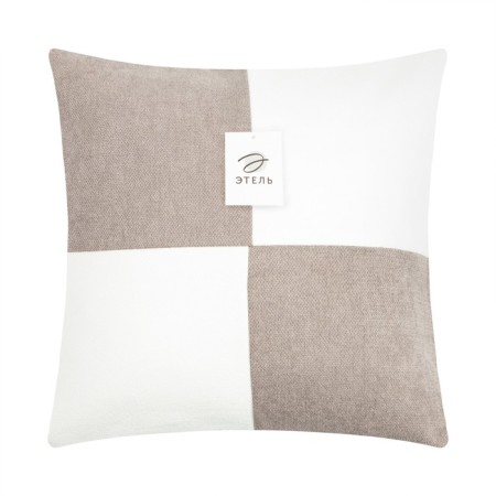 Pillowcase decorative Ethel Geometry Color gray/white 45 x 45 cm, 100% p/e-5