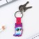 Key keychain wooden "owl", 7 x 3.4 cm