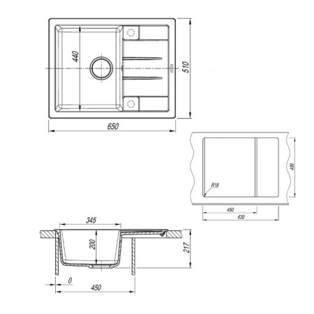 Quartz-quartz kitchen up-up-quartz upd-03, rectangular, color 02 beige-4