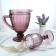 Arya Home Victory drinks, 4 glasses and jugs, pink color