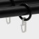 Benchy Twesscopic two-row forged cornice, metal, 160-300 cm, black color