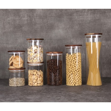 Smart Solutions, acacia, 1.45 liter storage bank-1