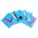 A set of training cards "ABC" blue color, 33 cards, 10x10 cm