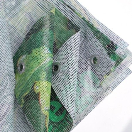 Photo, 250 × 158 cm, with photo printing, eyelets step 1 m, “grape wall”, Greengo-3