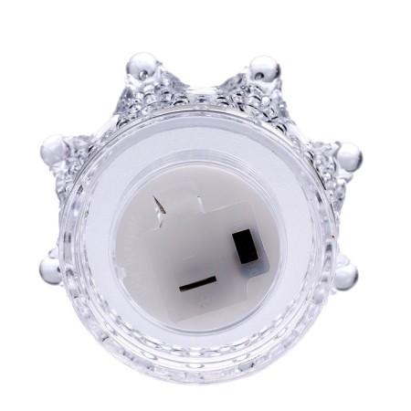 Candle LED "Crown", burning yellow-4