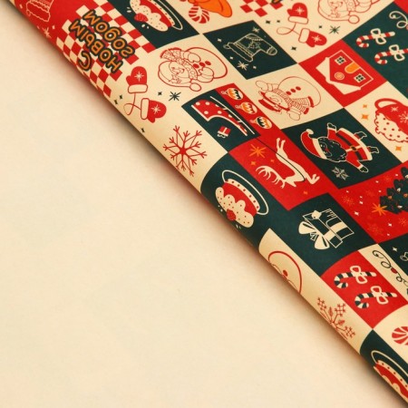 Paper packing craft White "Calendar", 50 x 70 cm-2