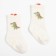 Nosk children's terry with stoppers Minaku, white color, size 10-12 cm