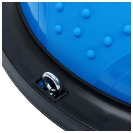 Half -sphere BOSU gymnastic onlytop, massage, with a pump, 46x20 cm, blue color is blue-4