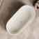 Pot "Eco Bonsai" oval, 17x9x6cm, white