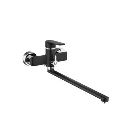 Fashun A2282-7 bathtub mixer, one-leaf, pour 320 mm, with shower, black