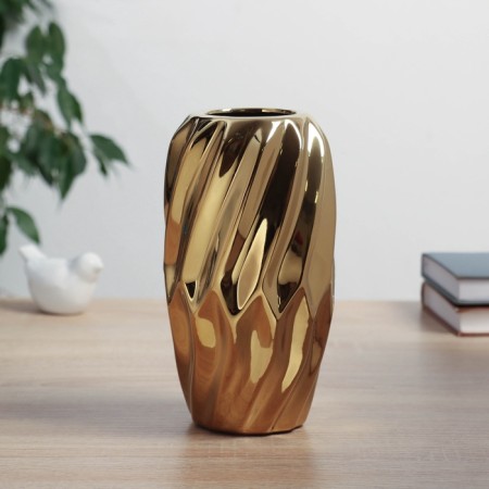 VAZ Coramics Table "Oswald" D-6 cm, 20x10 cm, gold