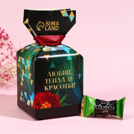 Chocolate sweets "March 8", in a box of confue, 150 g.-2
