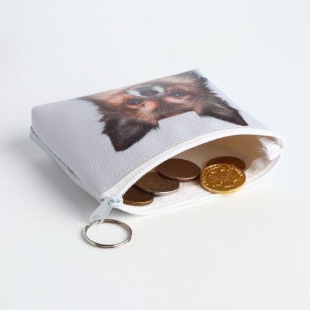 Children's wallet with lightning, white color-3