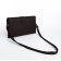 Bag-clate on magnet, long belt, brown color
