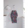 Apron kitchen with a “New Year's pattern with poinsettia”, adjustable, size OS