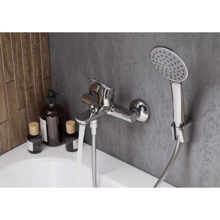 Santek's bath mixer "Marion", short spout, with accessories, chrome-3
