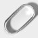 The form perforated for baking the shade "Oval", 3.5 × 8 × 2 cm, the color is silver