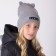 Children's hat, gray color, size 46-50