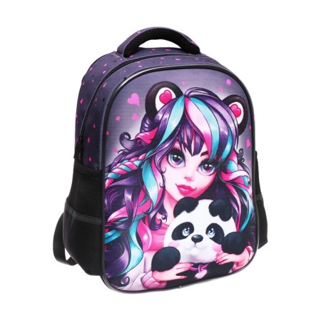Backpack frame Phoenix 37.5*27.5*14.5 "Girl with Panda" Virgo Siren 65719-1