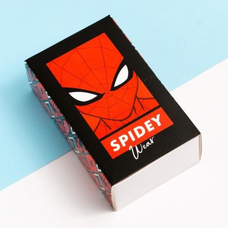 Set of socks "Spidey", Spider-Man, 3 pairs, 16-18 cm-2