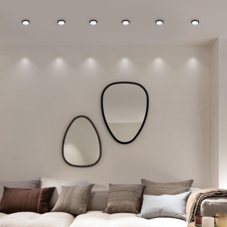 Luminaire Interceptible Elektrostandard, Solar, 92x92x35.5 mm, GU10, white, black color-3