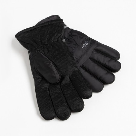 Men's gloves are waterproof, black color, size 12 (25-30 cm)-1