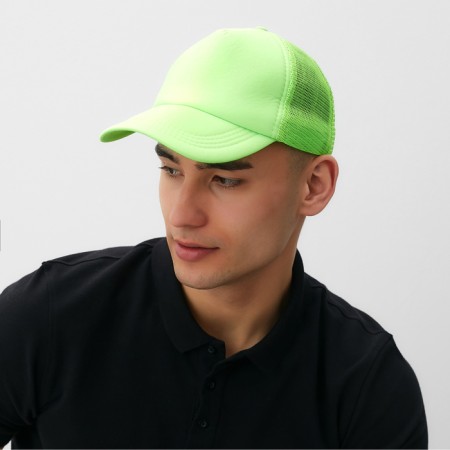Baseball cap with minaku grid, green color, size 56-58-3