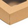The box is folding, with a window, craft, 11.5 x 11.5 x 4 cm, set 10 pcs.