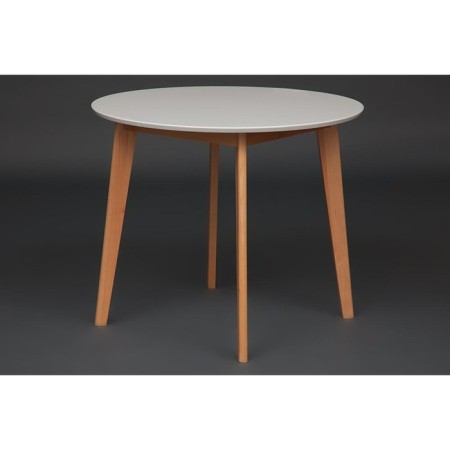 Dining table Bosco (Bosos) Buk/MDF, White/Natural D900