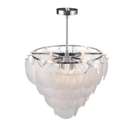 Ceiling EVOLUCE lamp. Sle104102-06. Chille. 6x60 watts, E14, 51x51x57 cm, chromium color-8