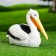 Garden figure "Pelican Small" 24x13x18cm